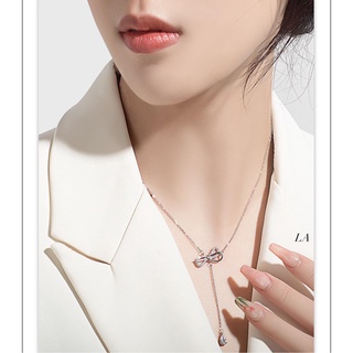Dây chuyền mặt nơ. Dây chuyền Bạc