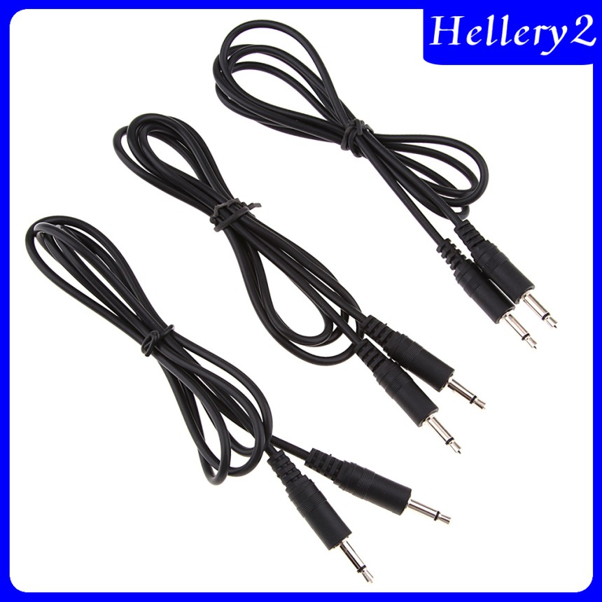 3 Pack Male to Male 3.5mm Aux Audio Mono Cable for 3.5mm-Enabled Devices 1m