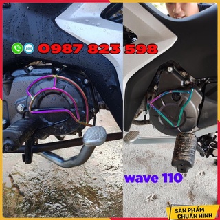 ✅ Combo 3 Món Titan Wave A 110 (2017-2022) - (Bảo Vệ Mũi Dè, Cần số titan, Ốp Bảo Vệ Lốc Máy Wave 110 2017-2022)