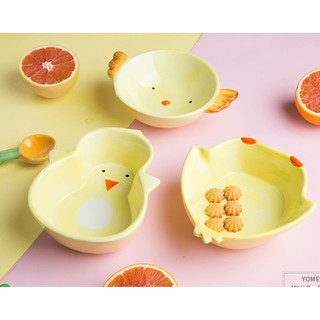 Bát sứ ăn dặm gà thiên sứ, gà béo, vịt size to