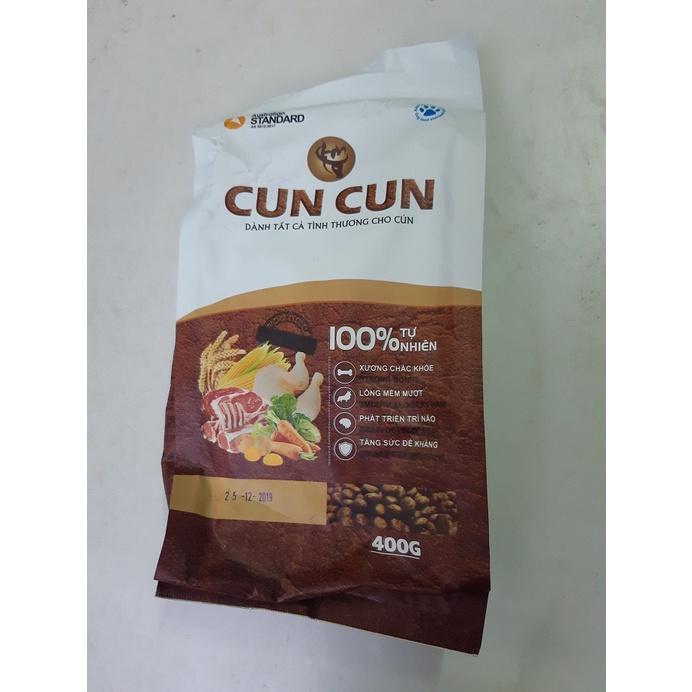 Thức ăn cho chó Cuncun 1,2kg, Thức ăn dành cho giống chó nhỏ Poodle ,phốc sóc ,chihuahua