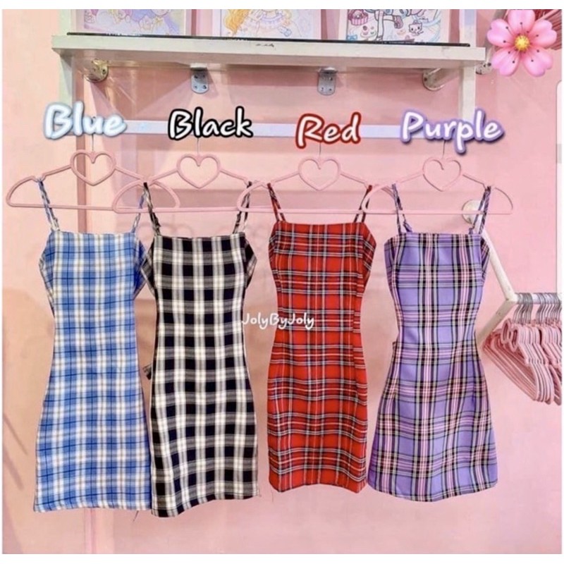 [Ảnh thật/Video] Váy 2 dây kẻ nhiều màu Đầm 2 dây kẻ ulzzang | BigBuy360 - bigbuy360.vn