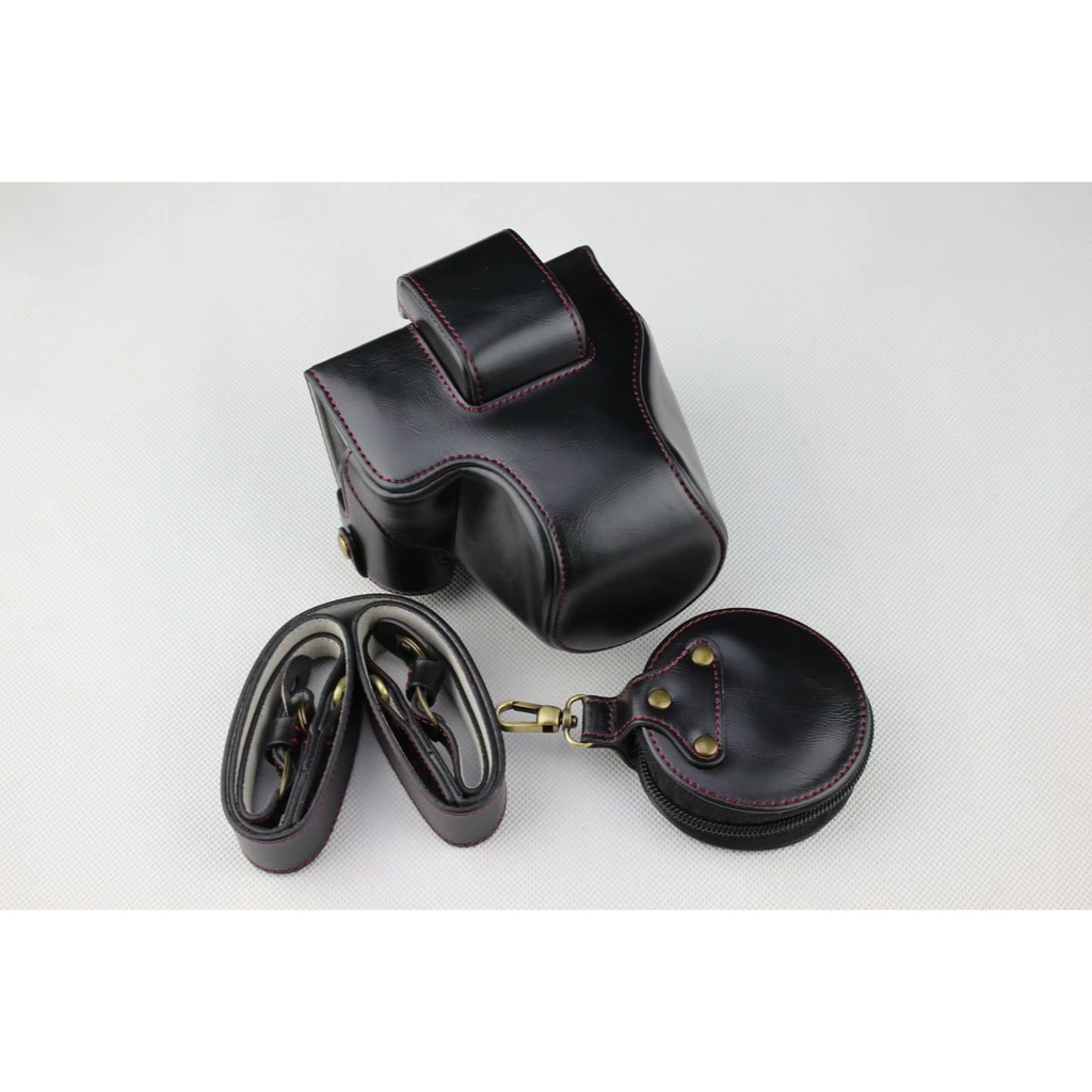 Túi Da Sang Trọng Đựng Máy Ảnh Canon EOS M50 Với Lens 15-45mm