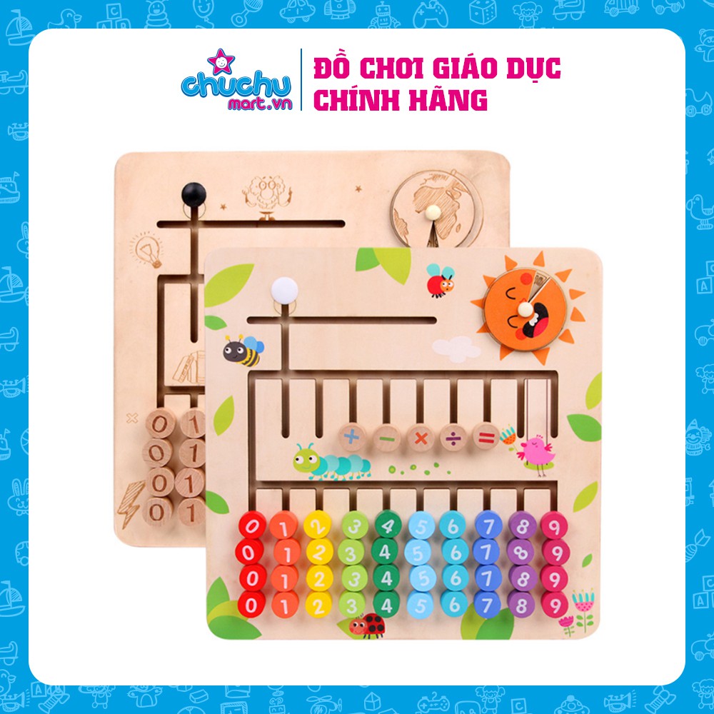 BẢNG GỖ HỖ TRỢ HỌC TOÁN VÀ SẮP XẾP SỐ THỨ TỰ CHO BÉ