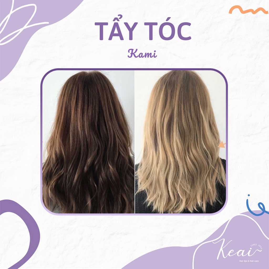 Bột Tẩy Tóc Kami - Thuốc Tẩy Tóc Tại Nhà Không Gây Hư Tổn - Keaihairdye