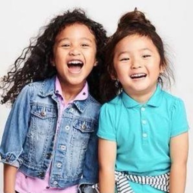Áo phông cổ bẻ Oshkosh cho bé gái từ 2y-7y