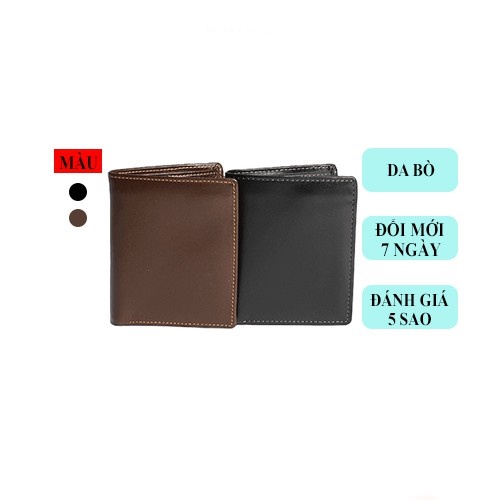 Ví Da Nam Chất Liệu Da Bò DEVIL STORE Mịn Dáng Đứng Lịch Sự Sang Trọng Bóp Nam Thời Trang Siêu Xịn