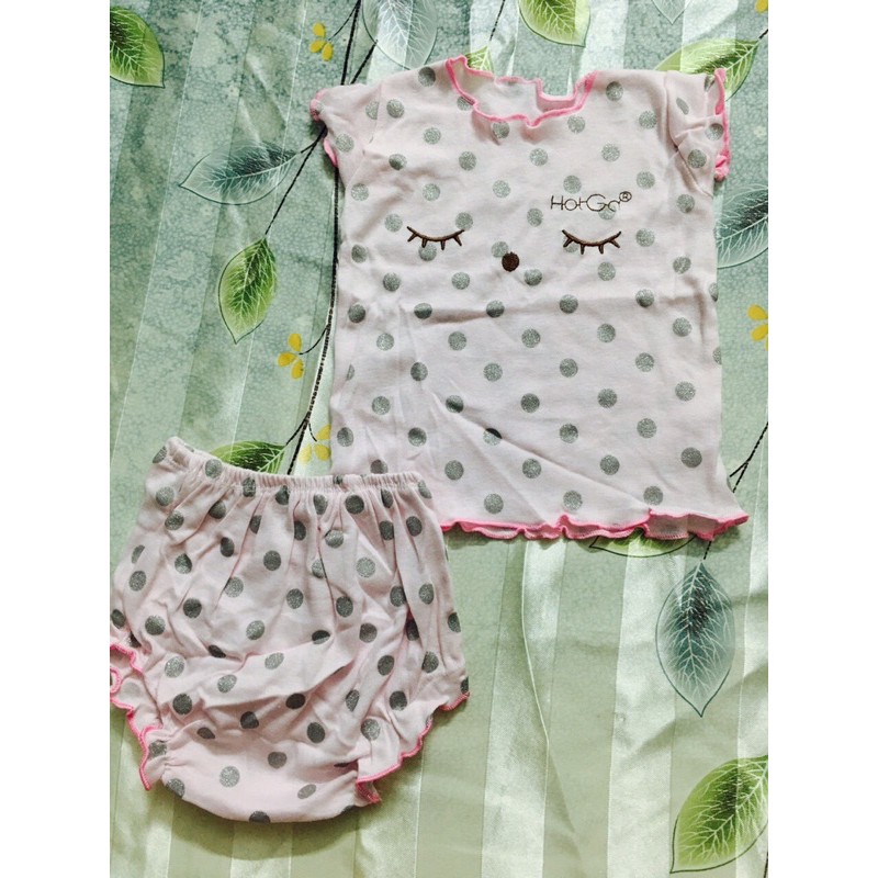 Đồ bộ hột gà cho bé từ 0-6 tháng