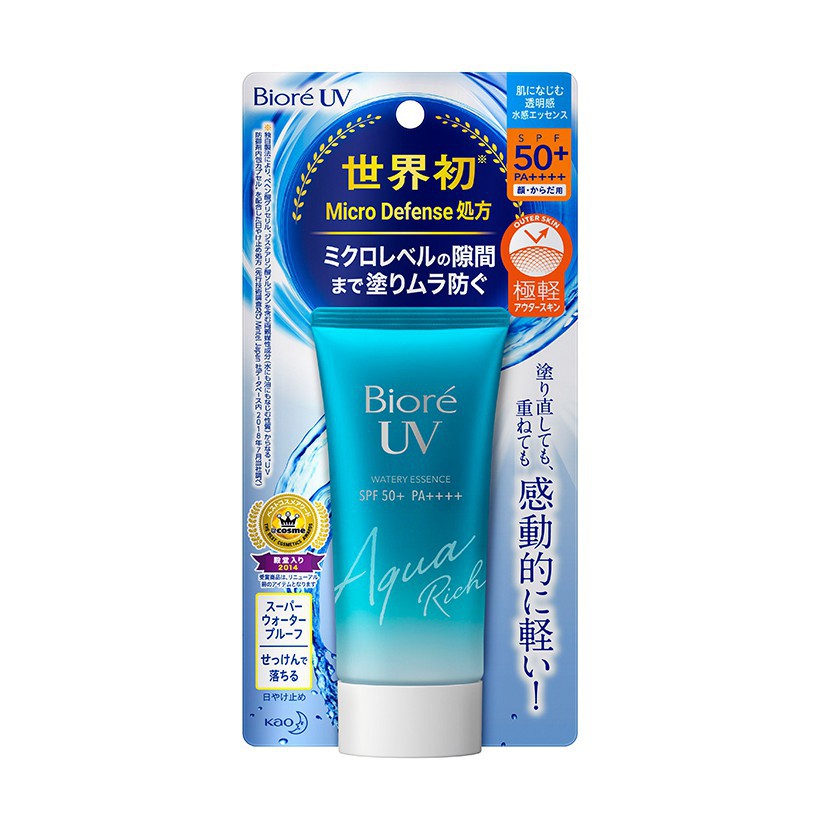 Essence Chống Nắng Màng Nước Dưỡng Ẩm Bioré UV Aqua Rich Watery Essence SPF50+/PA++++ 50G