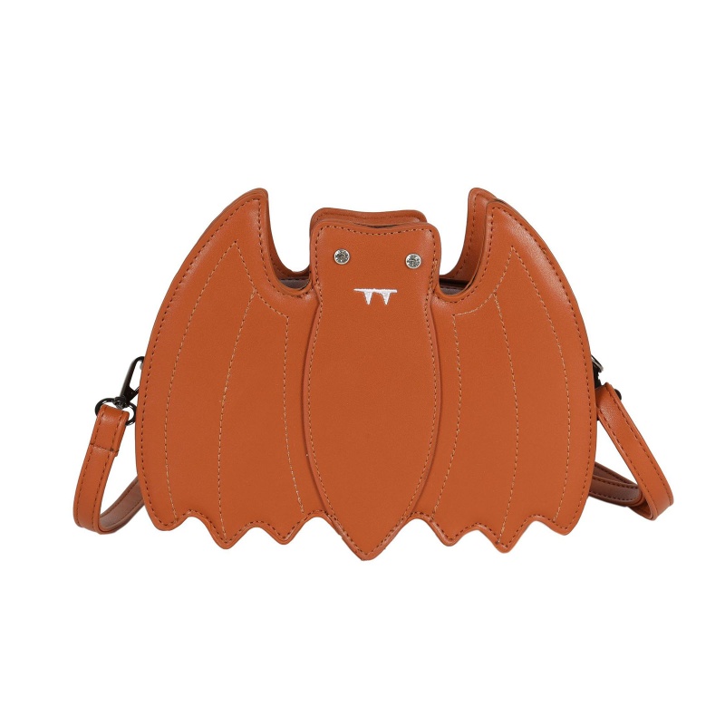 Túi Đeo Chéo Da Pu Hình Dơi Phong Cách Gothic Sáng Tạo