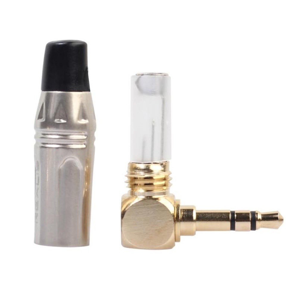 Đầu Nối Chuyển Đổi Âm Thanh Tai Nghe Hình Chữ L 90 Độ Giắc Cắm 3.5mm Bằng Hợp Kim Kẽm Nhiều Màu Chất Lượng Cao
