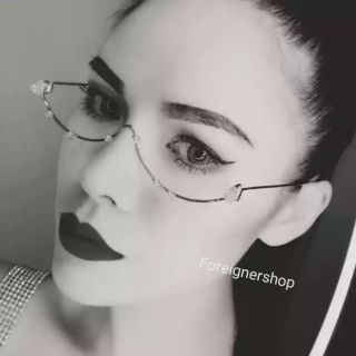 Kính nửa gọng không tròng очки женски glasses women