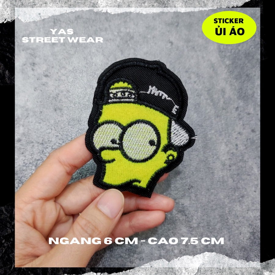 Sticker ủi áo cao cấp, miếng dán quần áo dùng làm Patch ủi, miếng vá quần áo, vá áo phao, trang trí BALO