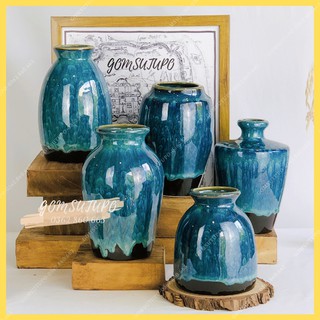 Lọ Hoa Xinh Xắn - Men Hoả Biến - Gốm Sứ Bát Tràng - Bình Hoa Trang Trí - gomsutupo - Gốm Sứ TUPO - Decor
