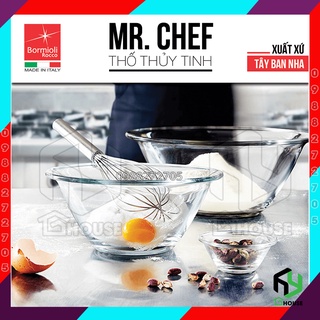 Thố trộn bột thủy tinh - Tô trộn salad thủy tinh Mr-Chef (Bormioli Rocco)