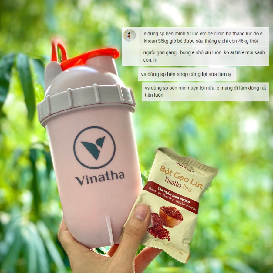 Combo 2 bột gạo lứt giảm cân ăn kiêng Vinatha PLus - 48 gói nhỏ 40gr