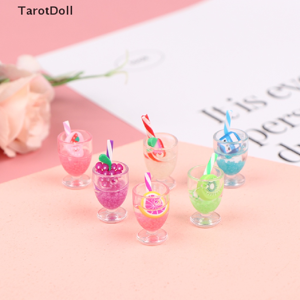 Bộ Bài Tarot Và Ống Hút Trái Cây Màu Dạ Quang Tỉ Lệ 1: 12 Trang Trí Nhà Búp Bê