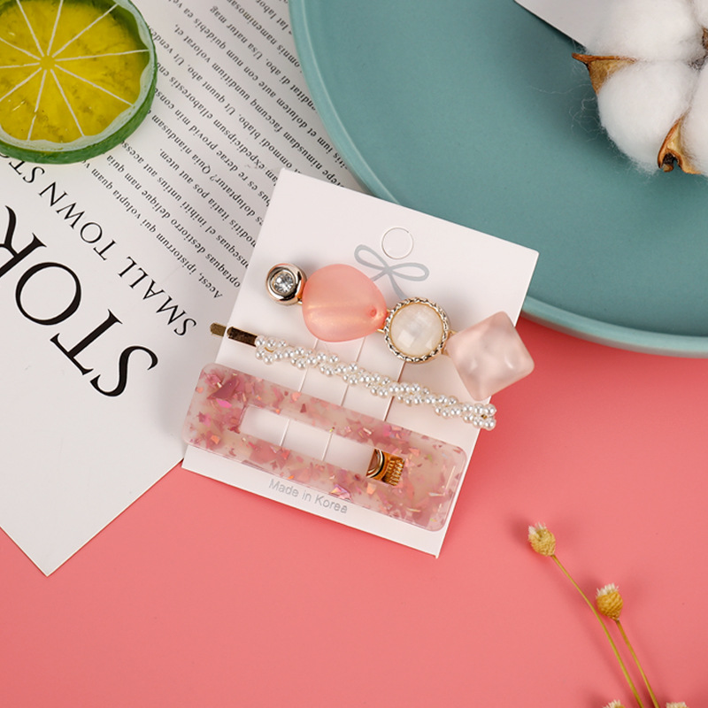 Kẹp Tóc Nữ Đính Ngọc Trai Đơn Giản Jp5