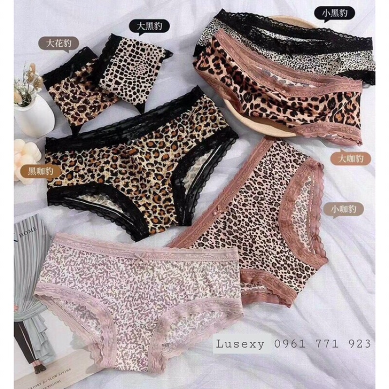 QUẦN LÓT DA BEO DA BÁO CAO CẤP - Quần lót nữ đẹp sexy hiện đại hoạ tiết vằn hổ báo chất su lạnh đẹp mát