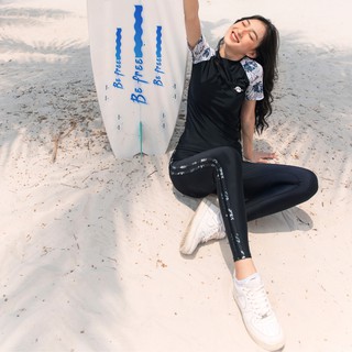 Quần Legging Coral 2 line Black