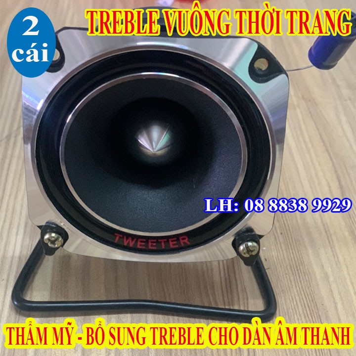 COMBO 2 LOA TREBLE PIO-NEER MẶT SẮT VUÔNG NHẬP KHẨU + TỤ + CHÂN - GIÁ 2 LOA