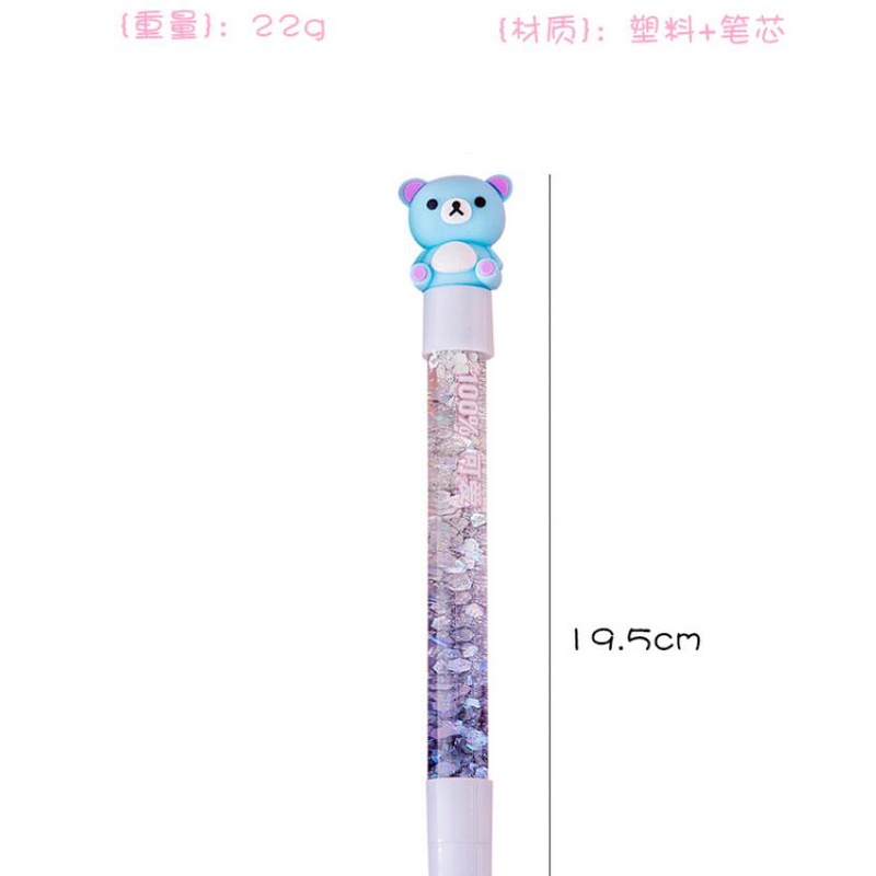 Bút Mực gel Kim Tuyến Chảy Nhiều Màu Họa Tiết Kỳ Lân Dễ Thương Sáng Tạo