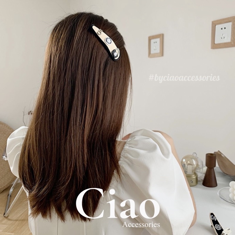 [HOẢ TỐC 1H] Kẹp tóc/ Phụ kiện tóc thiết kế đính charm cổ điển retro mã 28 Ciao accessories