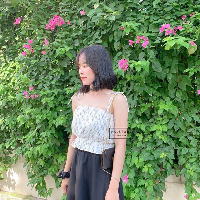 sale Áo hai dây hoa nhí 5màu ảnh thật