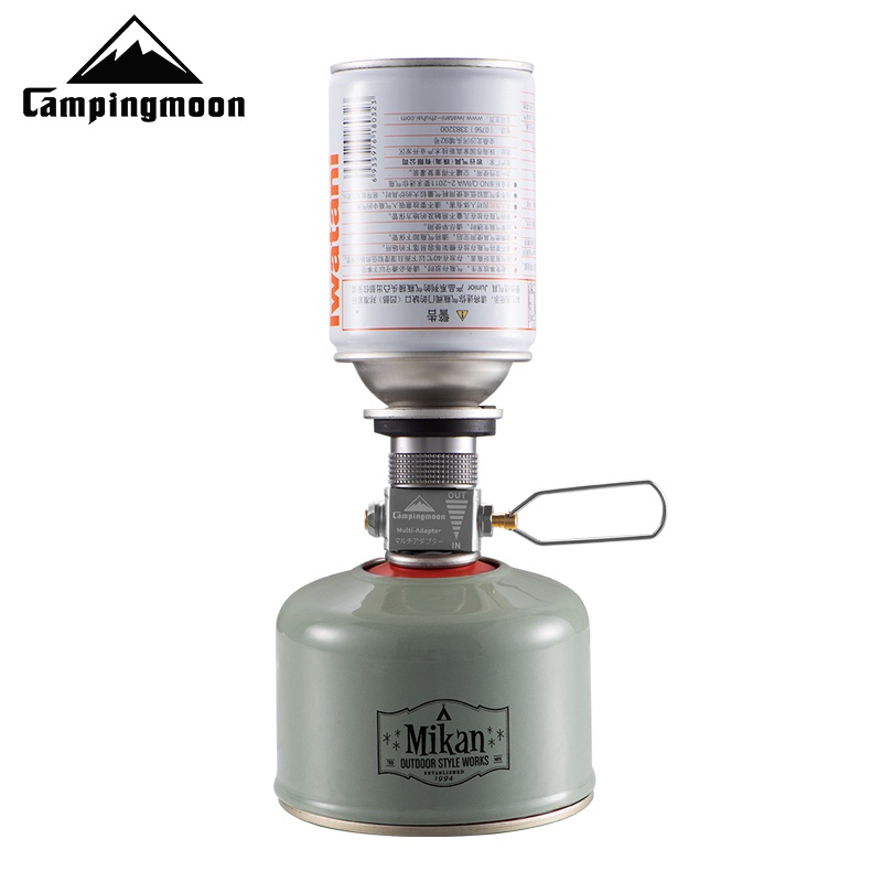 Van bơm gas đầu nạp ga dụng cụ sang chiết gas, Adapter Campingmoon Z15 bơm khí cho bình ga dã ngoại tròn.