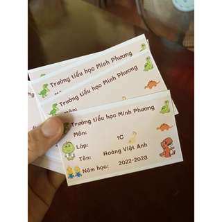 Sticker dán đồ dùng học tập