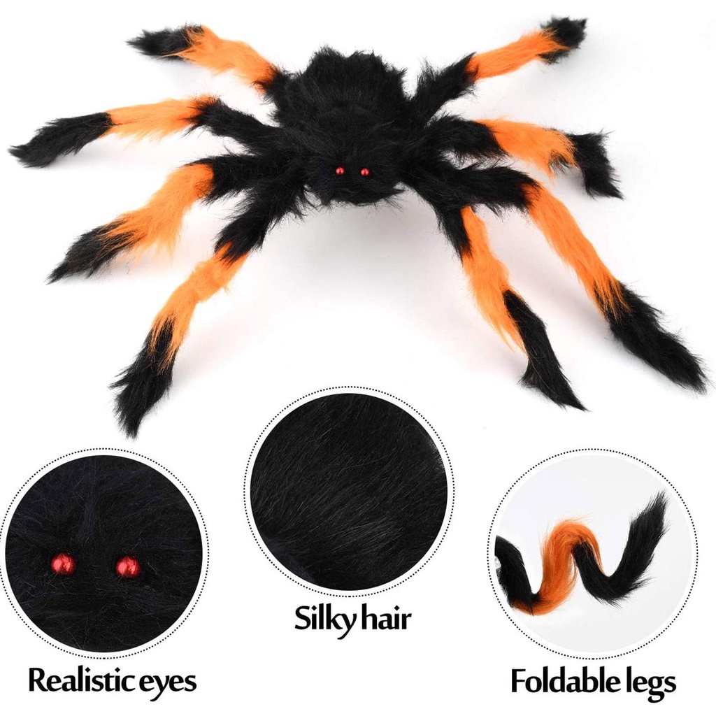Mạng Nhện Khổng Lồ J2S4 Trang Trí Halloween