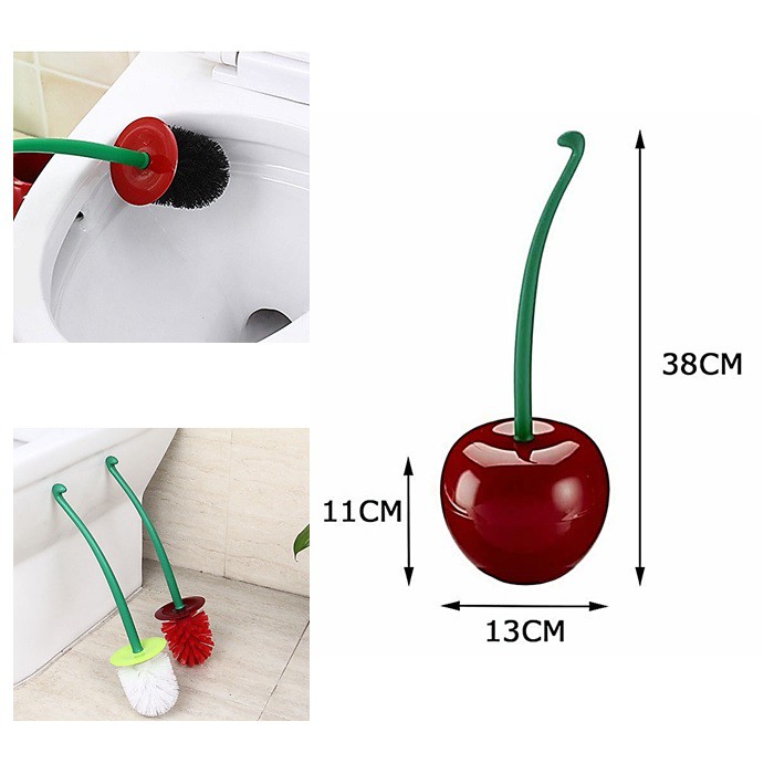 Bàn chải chà nhà vệ sinh WC phụ kiện phòng tắm hình trái cherry