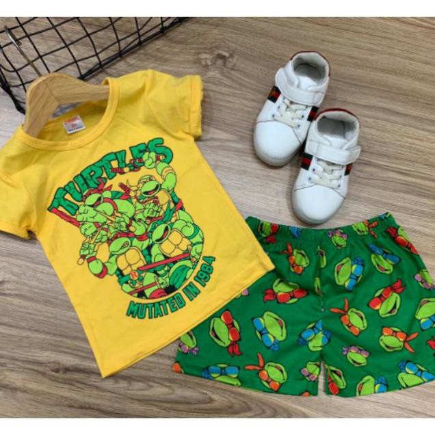 Bộ cộc tay bé trai thun cotton - Bộ quần áo bé trai - FREESHIP