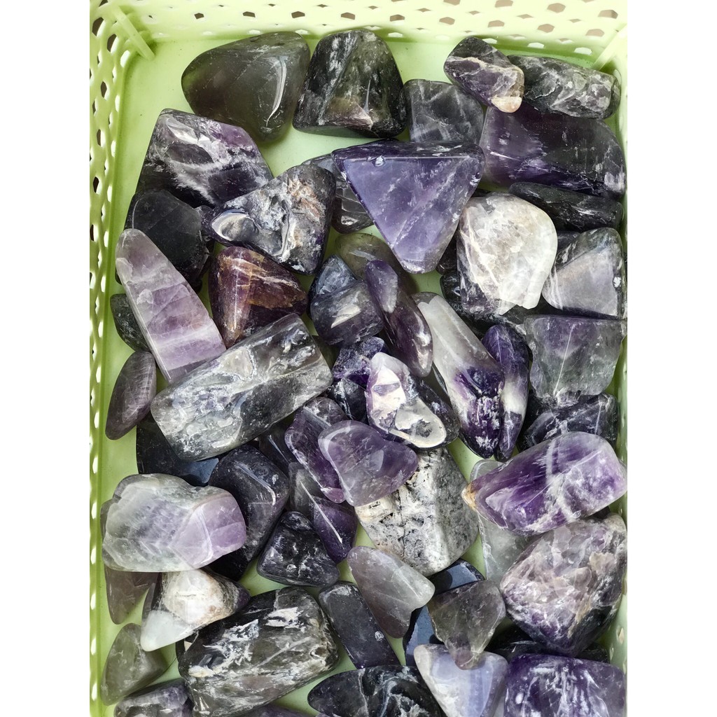Đá vụn thach anh tím size to trung bình 2x2 cm  (200gram) | BigBuy360 - bigbuy360.vn