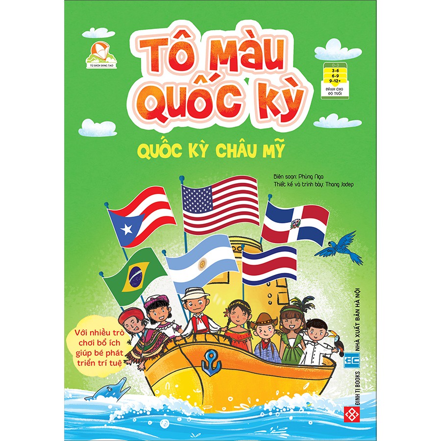 Sách-Combo - Tô màu quốc kỳ 3T