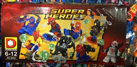 Đồ chơi trẻ em - Logo Super Heroes 8in1