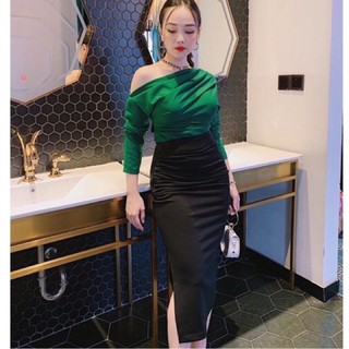 Áo thun lệch vai