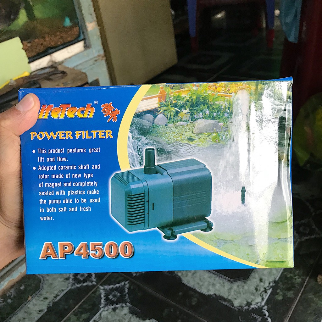 MÁY BƠM LỌC HỒ CÁ NON BỘ 50W LIFETECH AP4500