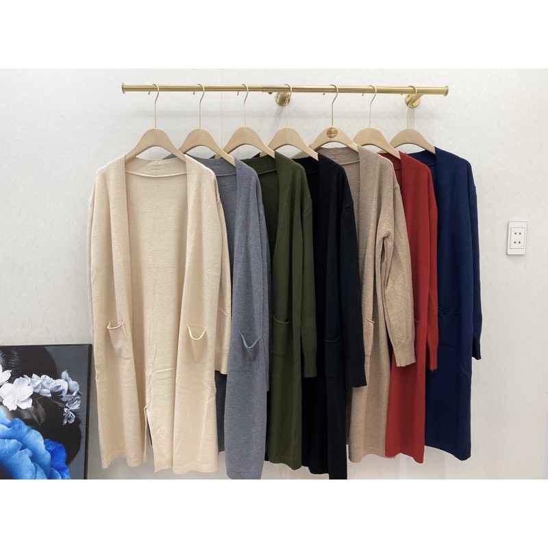 Khoác len dáng dài