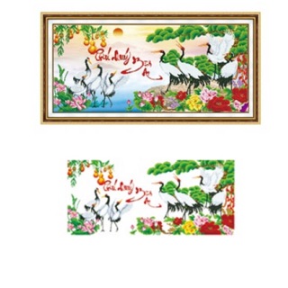 Combo Tranh gắn đá tranh thêu