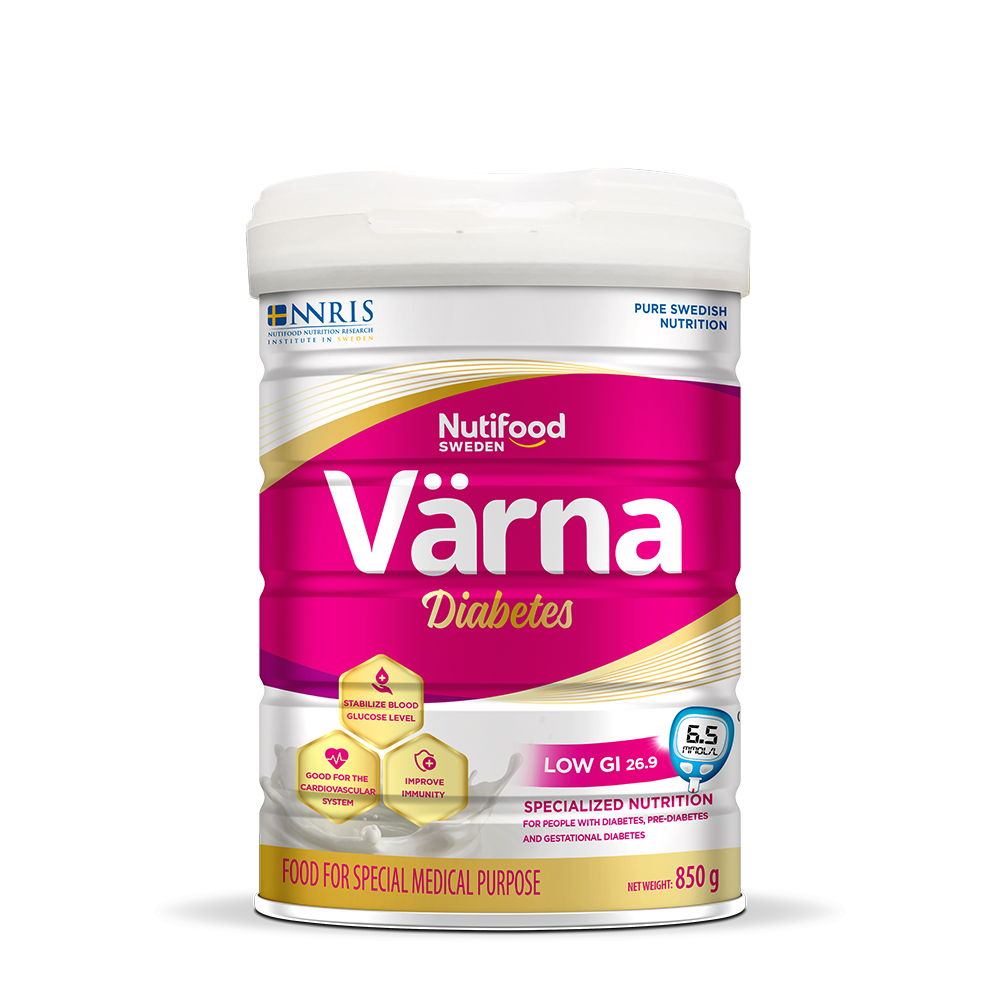 Thực phẩm dinh dưỡng y học Värna Diabetes Lon 850g