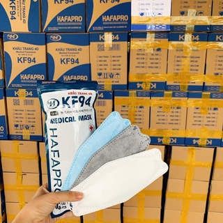 Khẩu trang gói 10 cái hafapro 4d 4 lớp kf94