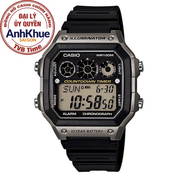 Đồng hồ nam dây nhựa Casio Standard chính hãng Anh Khuê AE-1300WH-8AVDF (42mm)