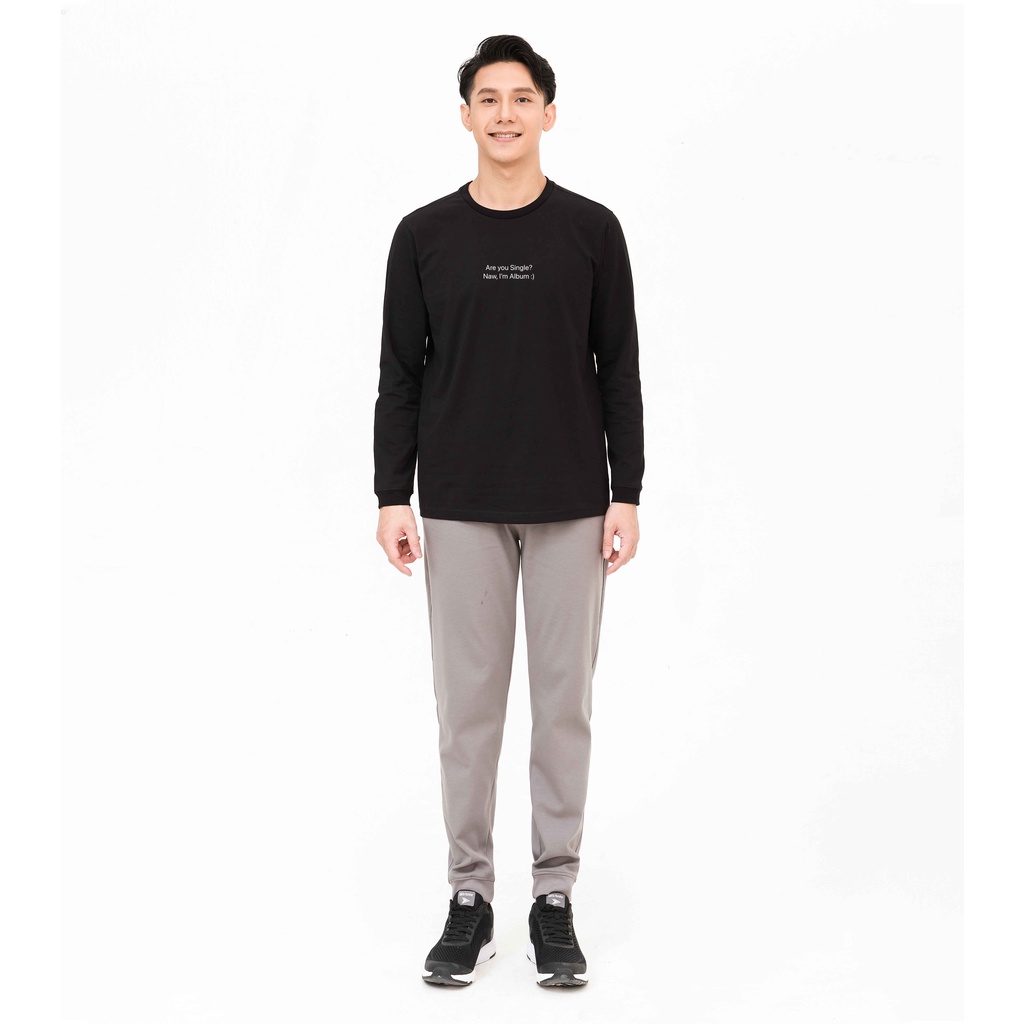Áo thun dài tay nam Cotton Compact in Single màu đen thương hiệu Coolmate | BigBuy360 - bigbuy360.vn