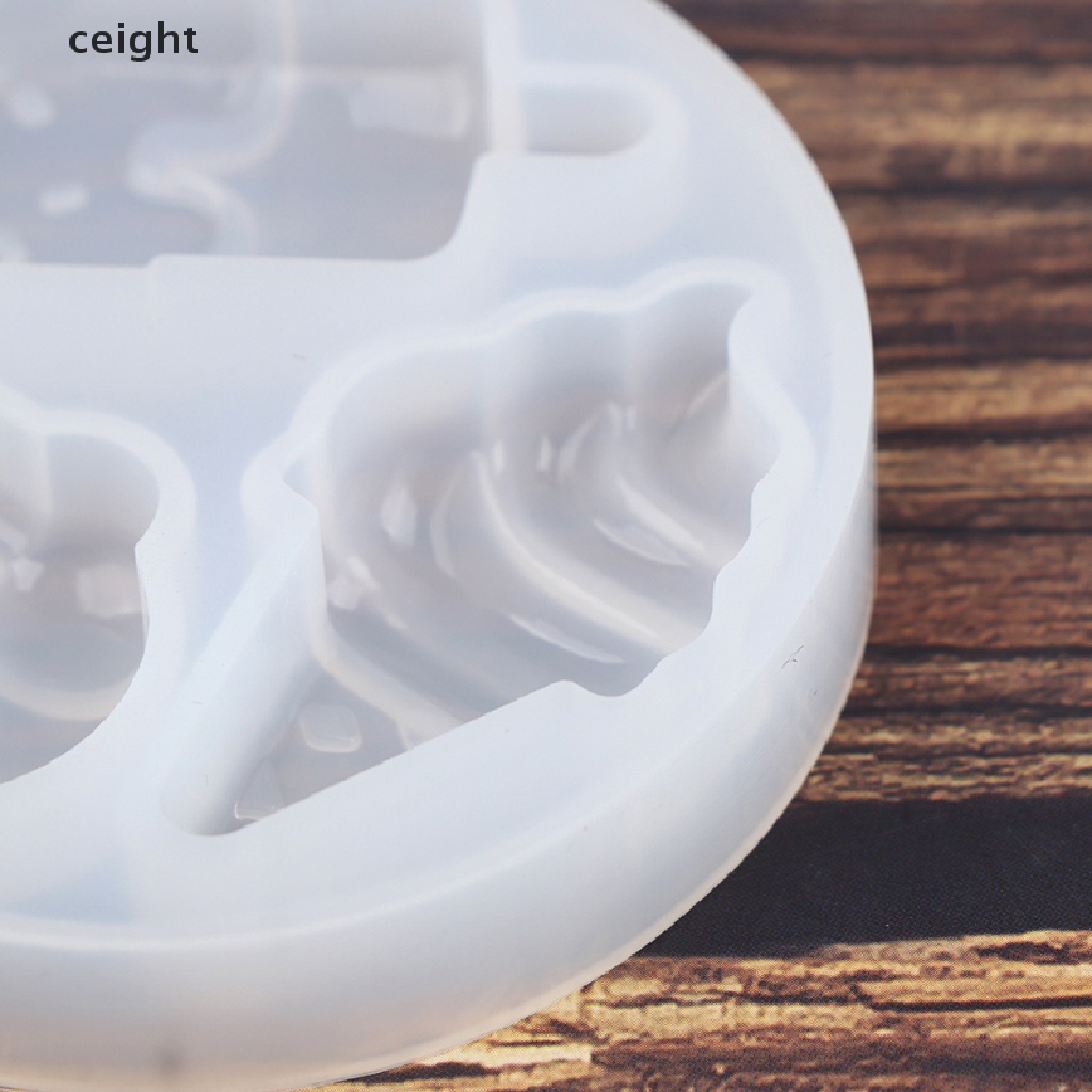 Khuôn silicone tạo hình que kem làm ngọc mài tròn trang sức DIY