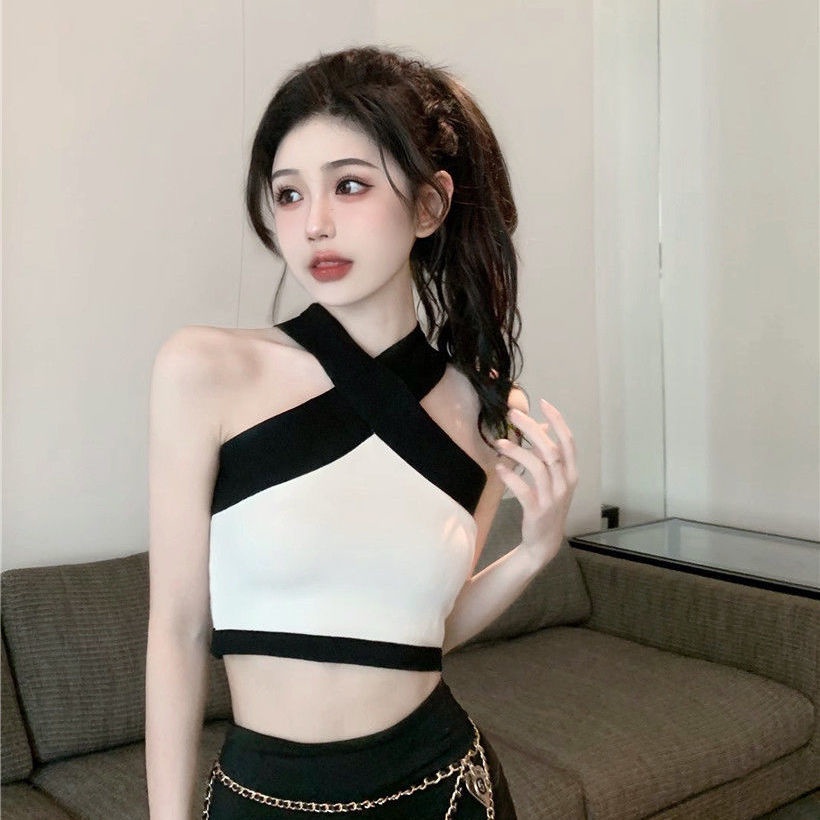 Áo Hai Dây Dáng Ngắn Hở Vai Thời Trang Mùa Hè Quyến Rũ Cho Nữ