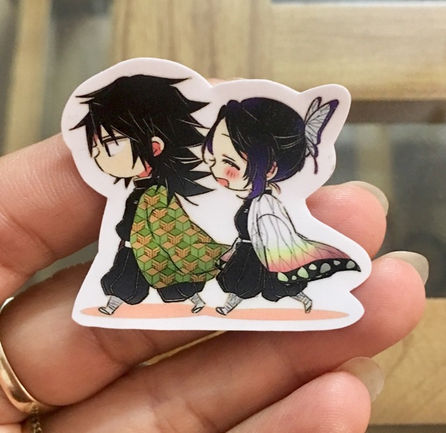 20-40 Sticker anime kimetsu no Yaiba nhiều mẫu ngẫu nhiên