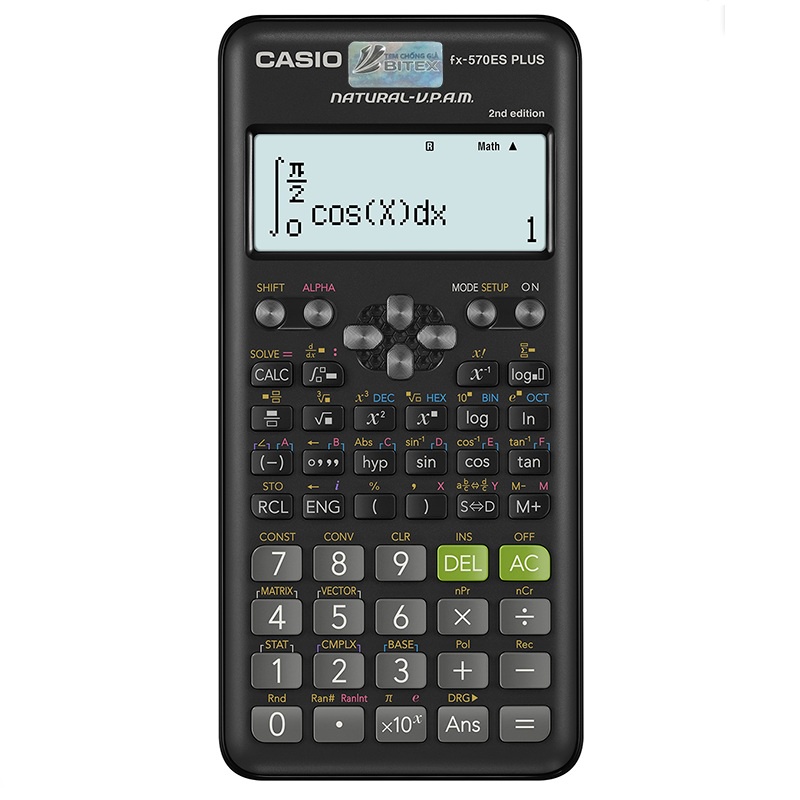 Máy tính Casio FX-570VN Plus New (2nd Edition) dành cho học sinh cấp 2, cấp 3 có thể mang vào phòng thi