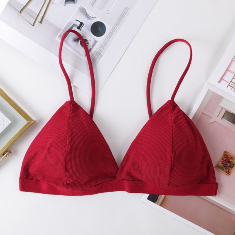 Youyo Áo Ngực Tam Giác Cúp Ngực Tam Giác Cổ Chữ V Hở Lưng Không Đường May Quyến Rũ Kiểu Pháp Cho Nữ
