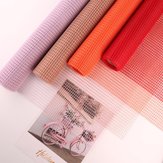 Giấy Gói Hoa Cuộn Lưới Ô Vuông Phụ Kiện Trang Trí Bó Hoa Giỏ Quà